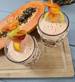 Jus de Papaye à l’Antillaise ou Bavaroise à la Papaye